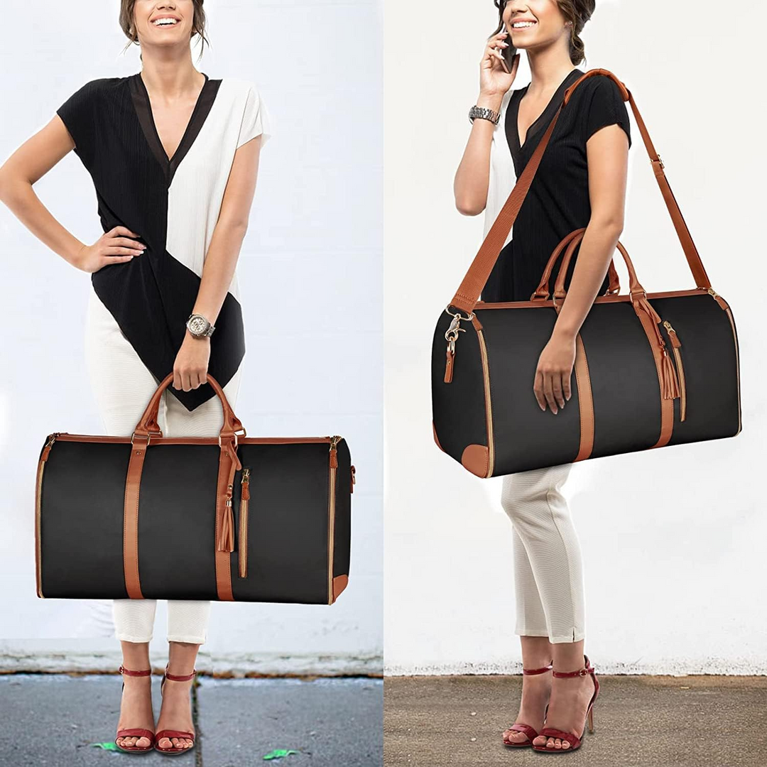 Multifunktionale Reisetasche aus wasserdichtem PU-Leder, ein zuverlässiger Reisebegleiter für jedes Gepäck.