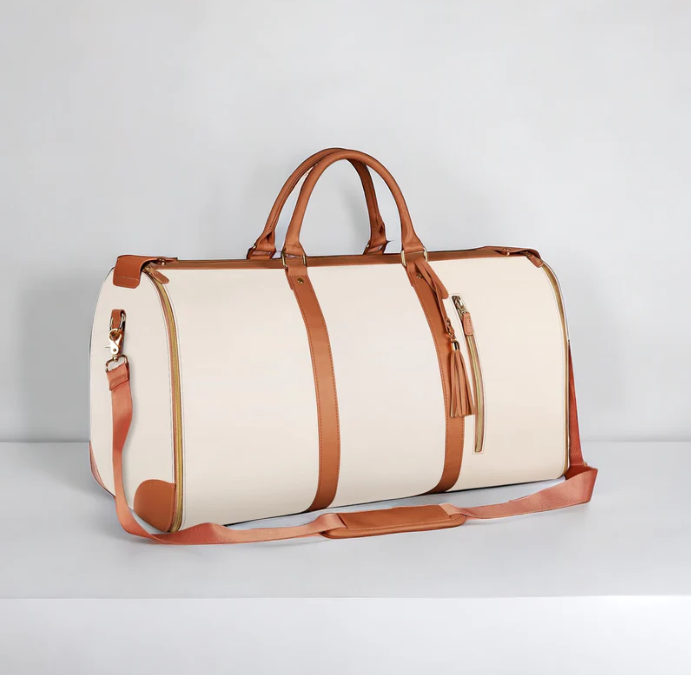Strapazierfähige PU-Leder Reisetasche, faltbar und organisiert, für langlebiges und stilvolles Reisegepäck.
