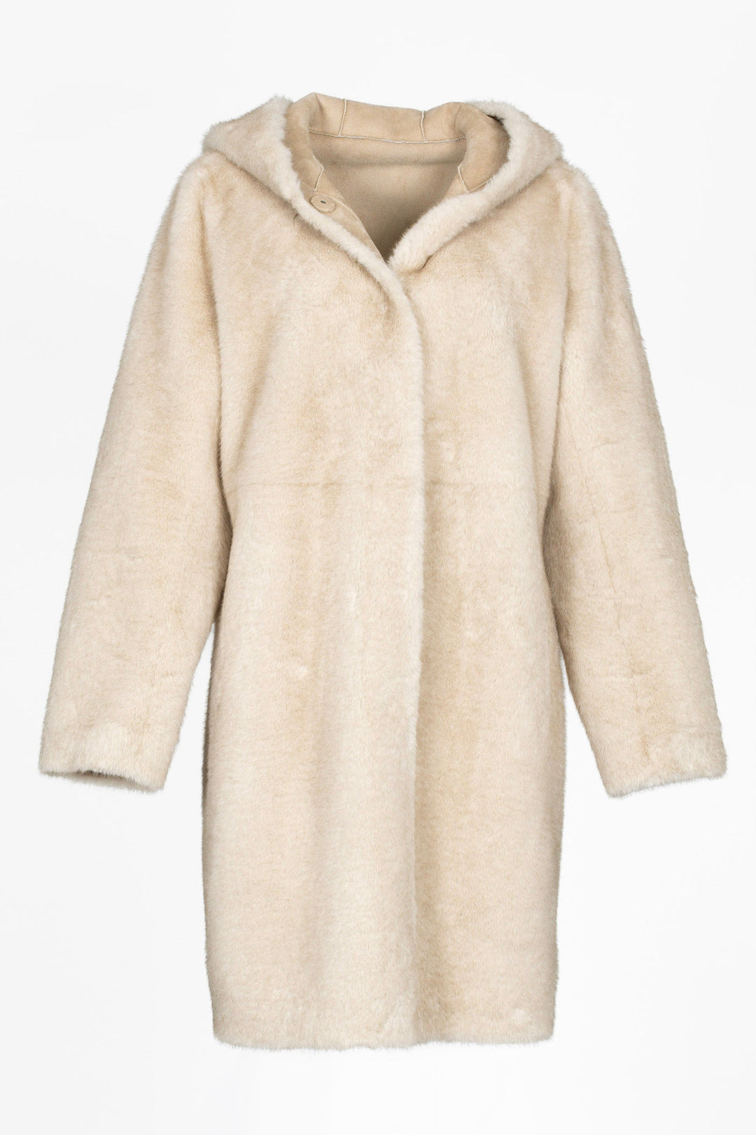 Damen Wendeparka mit Kapuze, vielseitiger Casual Winterparka für den Alltag. Hält warm & bietet zwei Looks.