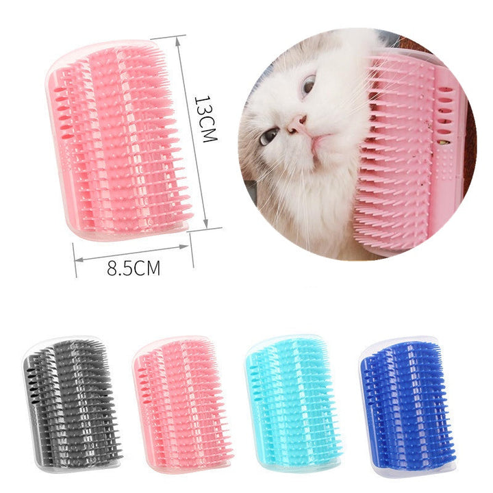 Katzen Wandbürste mit Katzenminze zur einfachen Selbstpflege. Praktisches Tierzubehör für gesunde Fellpflege & Spielspaß.