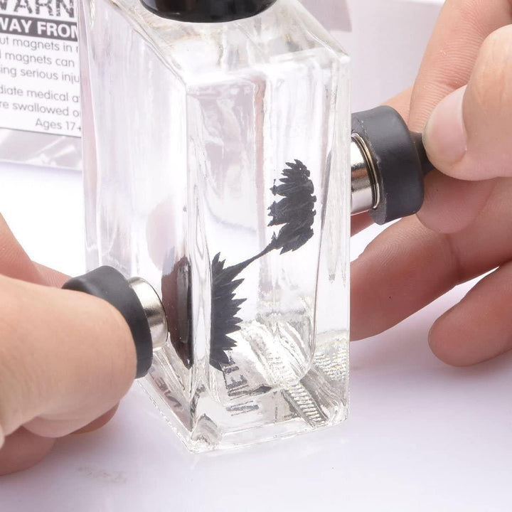 Elegantes Ferrofluid Display mit flüssigem Metall, ideal als entspannendes Wissenschafts-Spielzeug oder Geschenk.
