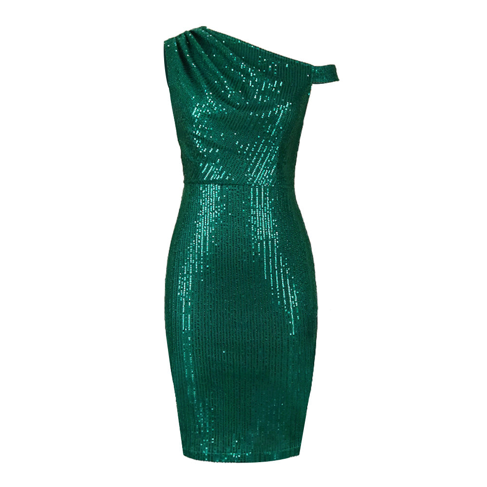 Modernes figurbetontes Partykleid für Damen, asymmetrisch und elegant für unvergessliche Nächte.