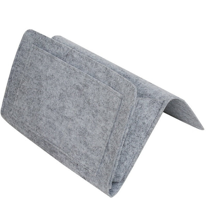 Filz Bett-Organizer Tasche für Schlafzimmer, perfekt zur Aufbewahrung von Büchern, Tablets & Fernbedienung.