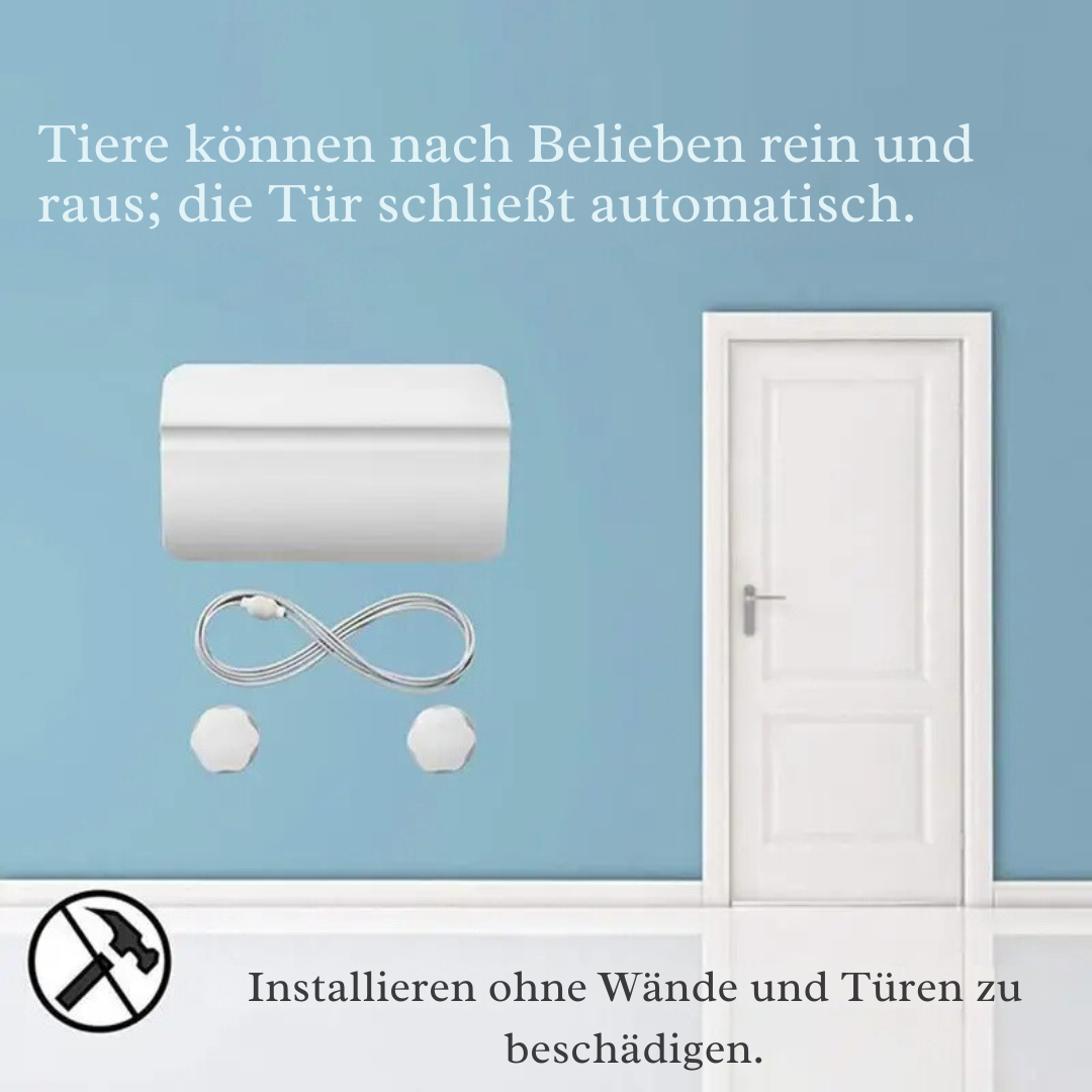 Robuster automatischer Türöffner für Haustiere. Verhindert Kratzer & Beschädigungen durch Hund oder Katze an Türen.