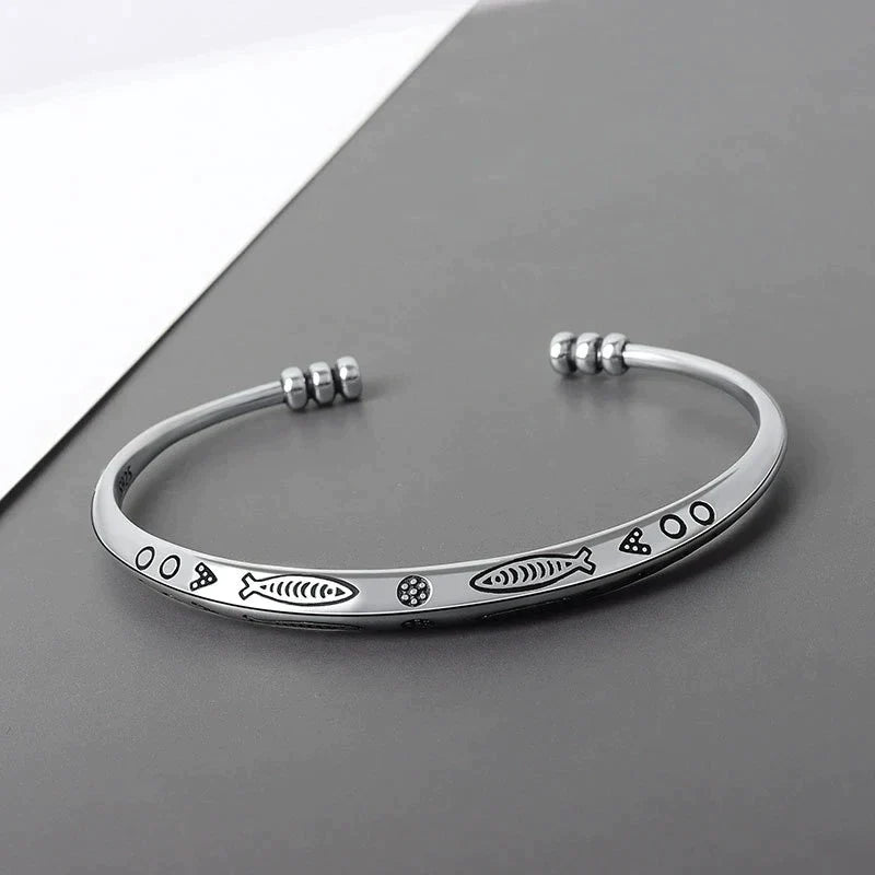 Unisex Glücks-Koi-Fisch-Armband, symbolisiert Wohlstand und Schutz.