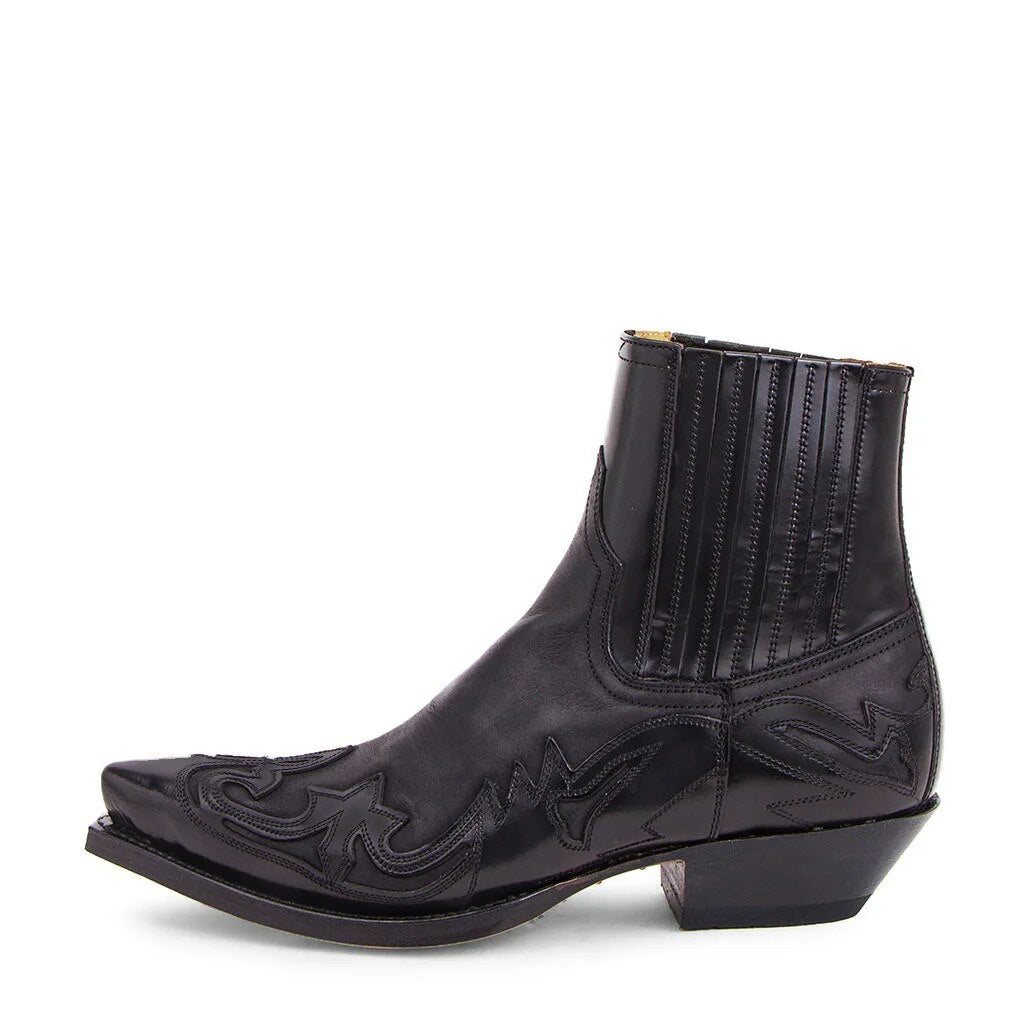 Flache Unisex-Cowboystiefel für Damen & Herren, zeitloser Western-Stil, ideal als Alltagsschuhe für Herbst.