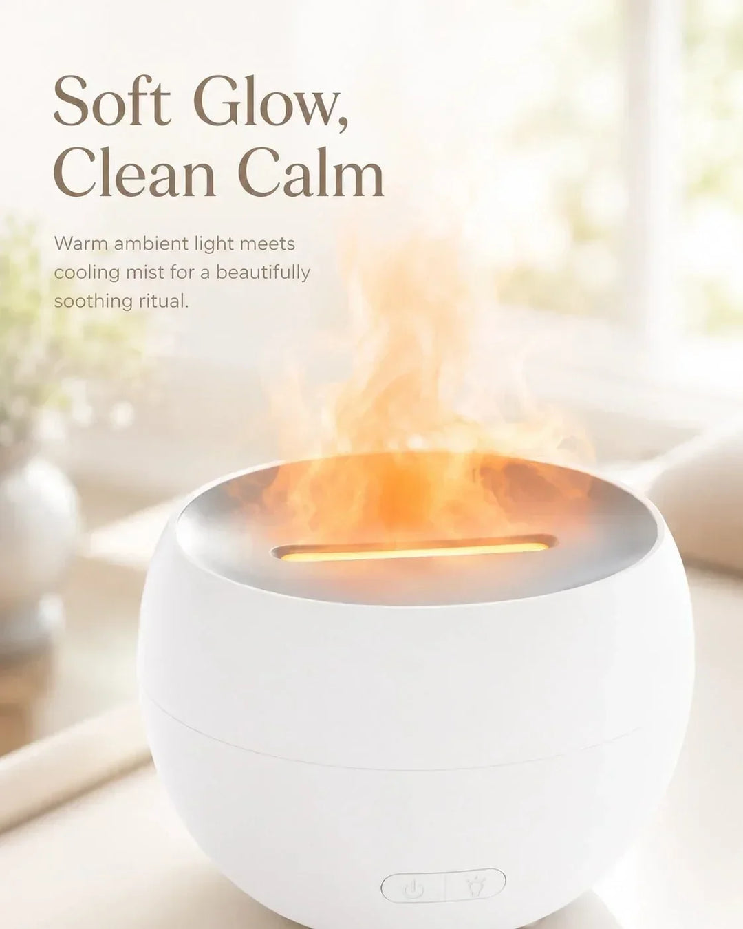 Der Flammeneffekt Aroma Diffusor mit LED-Licht ist eine tolle Geschenkidee für mehr Wohlbefinden.