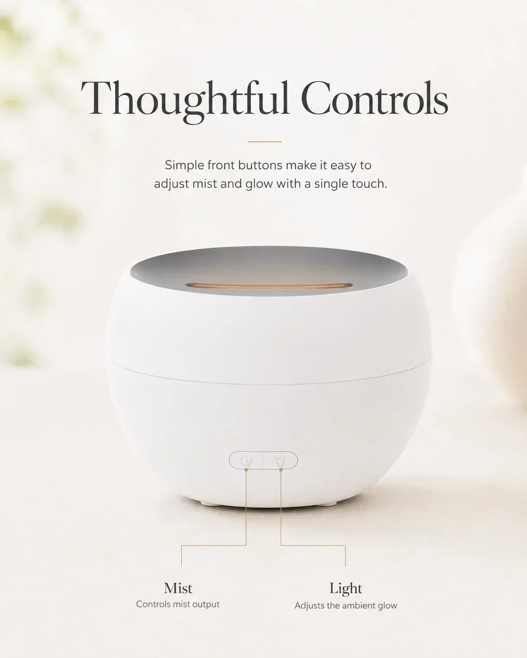 Dekorativer Flammeneffekt Diffusor mit 150ml Tank. Bringt Aromatherapie und ein warmes Licht in Ihr Heim.