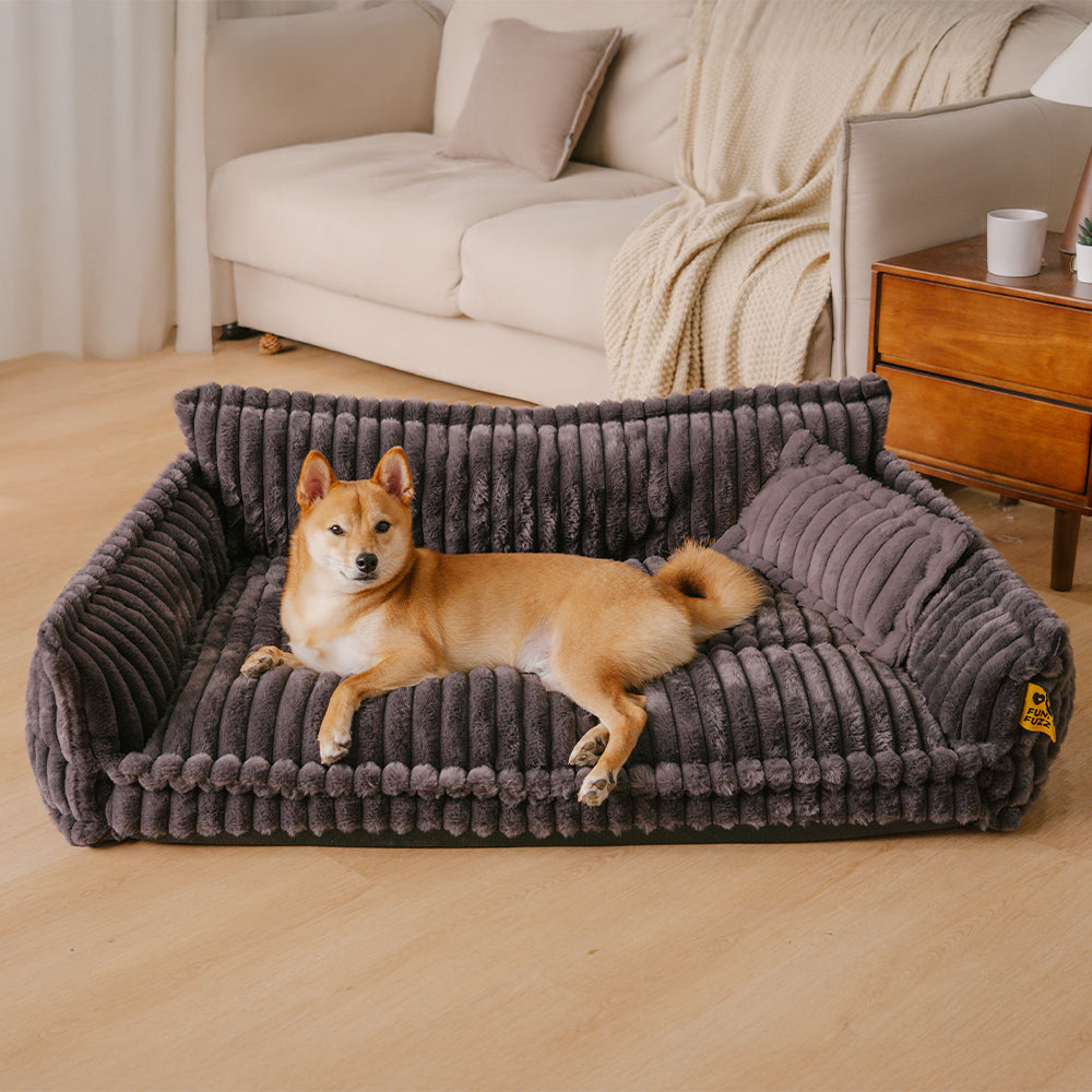 Flauschiger Ersatzbezug für Hundebetten, waschbar, für Hygiene & Komfort.