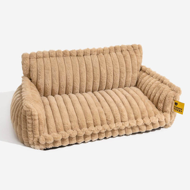 Luxuriöser Hundebettbezug, flauschig und orthopädisch, für verwöhnte Haustiere.