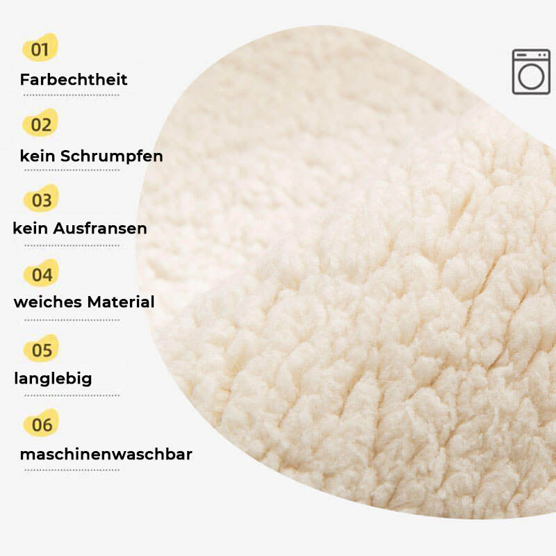 Hochwertiger Sherpa-Sofabezug, wasserdicht, rutschfest & pflegeleicht, für langanhaltende Freude.