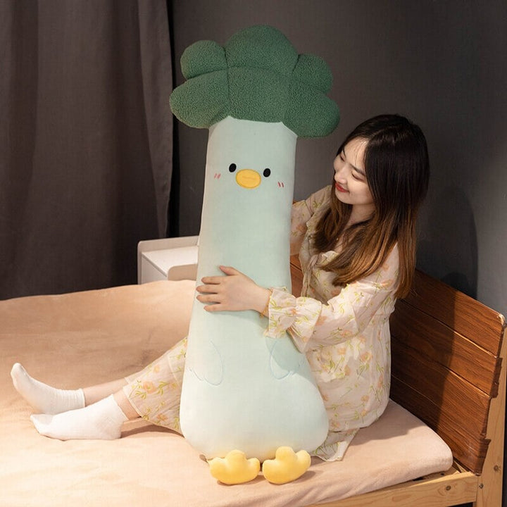 Flauschiges Gemüse-Ente Plüschtier, dein weicher Kuschelfreund & süße Kinderzimmer-Deko.