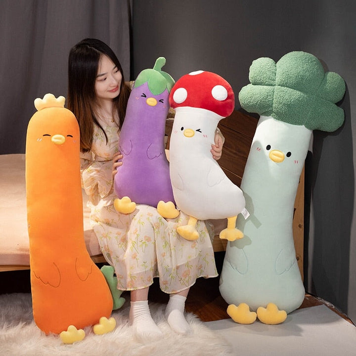 Flauschiges Gemüse-Ente Kuscheltier, weich, niedlich & perfektes Geschenk für jeden Anlass.