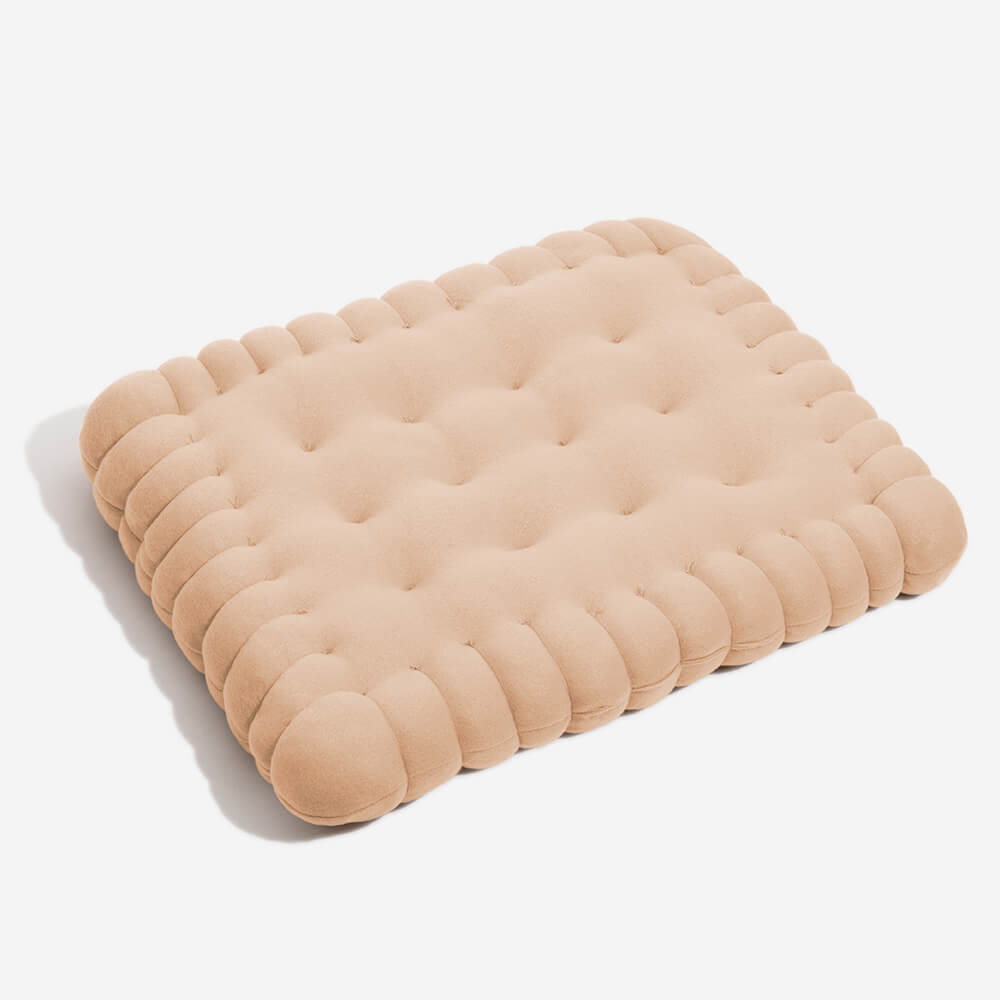 Hundebett Keksform flauschig. Modernes Tierbett, robust und super gemütlich für Ihren Vierbeiner.