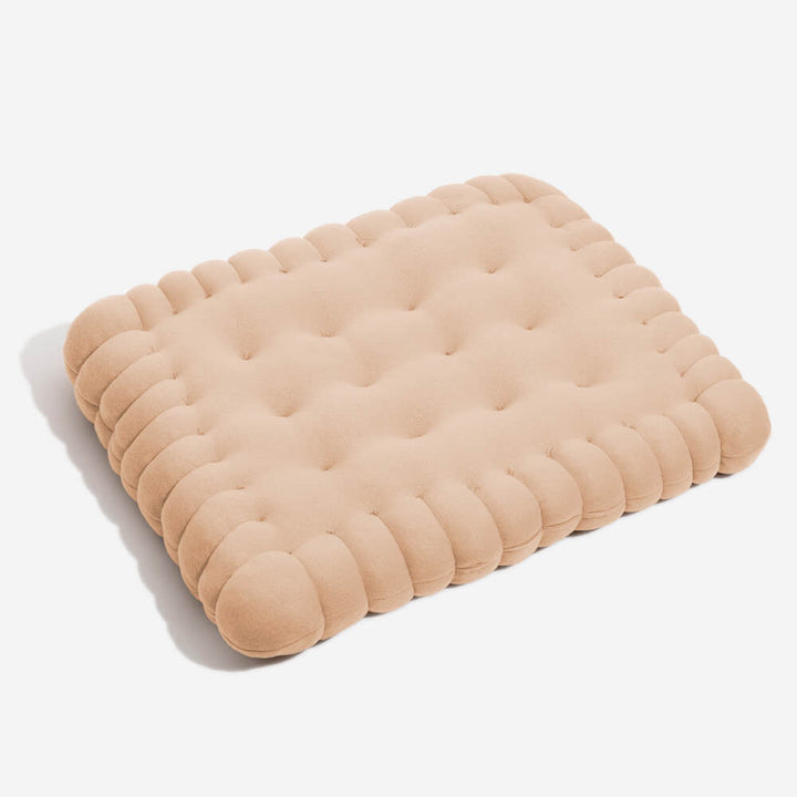 Hundebett Keksform flauschig. Modernes Tierbett, robust und super gemütlich für Ihren Vierbeiner.