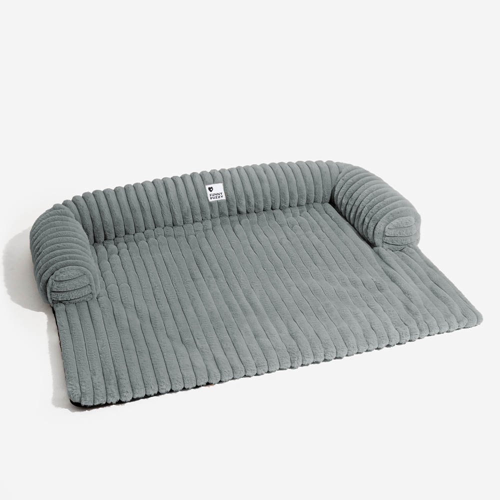 Bequemer Haustier-Couchbezug mit Steppdetails, schützt vor Krallen und Schmutz, langlebig.