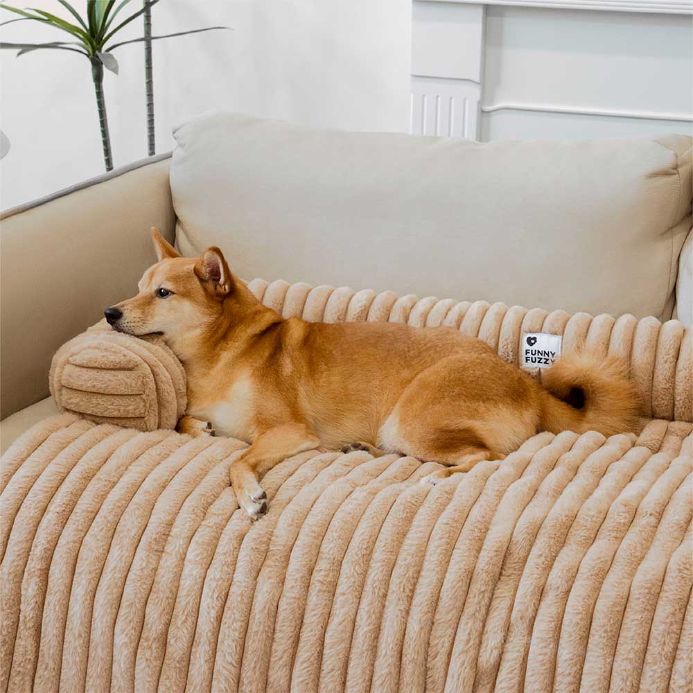 Modernes Hundebett in Braun, schützt Ihr Sofa und bietet Ihrem Hund einen warmen Rückzugsort.