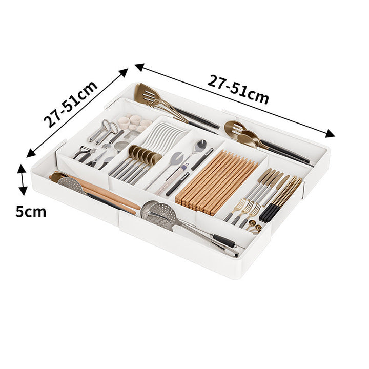 Universeller Schubladen-Organizer im Büro, ideal für Büromaterial & als Schreibtisch-Organizer.