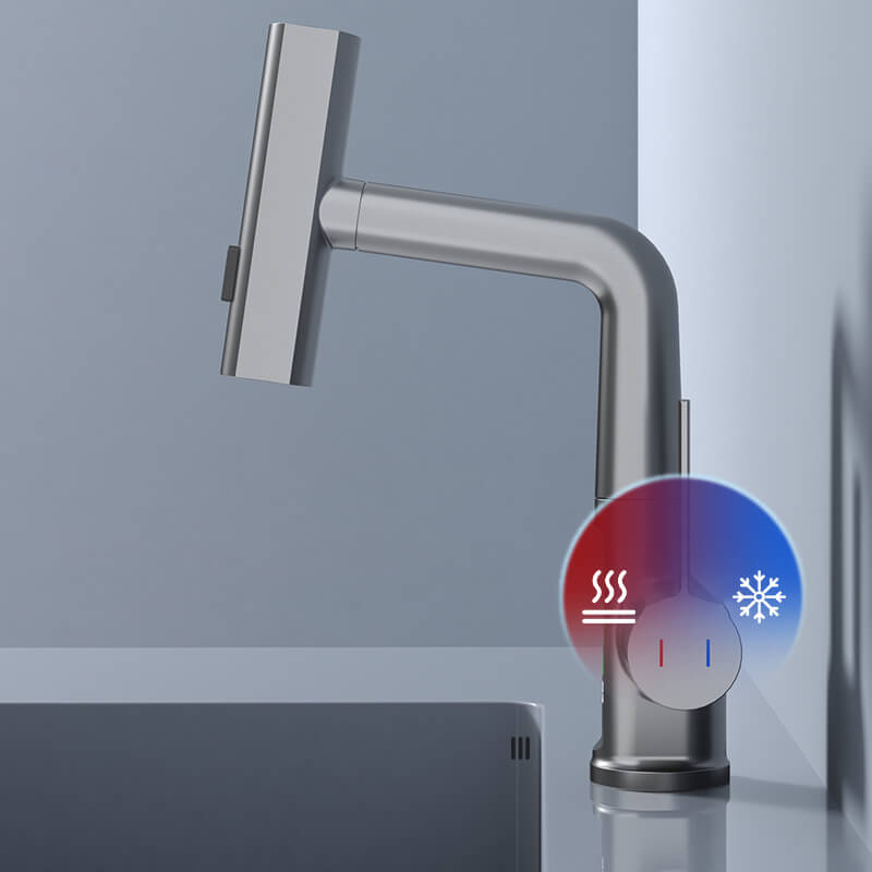 Einfach installierbarer Flex-Wasserhahn, Chrom, WaterMaster. Moderne Armatur für Küche & Bad.