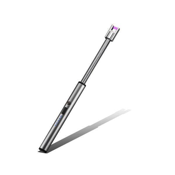 Langes, flexibles USB-Feuerzeug, elektrisch, winddicht und flammenlos für Kerzen und Lagerfeuer.