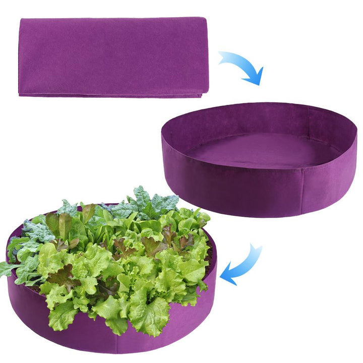 Robustes, flexibles Stoffhochbeet aus atmungsaktivem Vlies für gesunde Pflanzen; perfekt für Outdoor-Gärtnern.