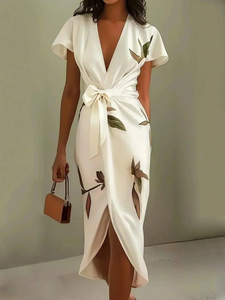 Fließendes, elegantes Damen Maxikleid in zeitlosem Chic, perfekt für Sommerabende und festliche Anlässe.