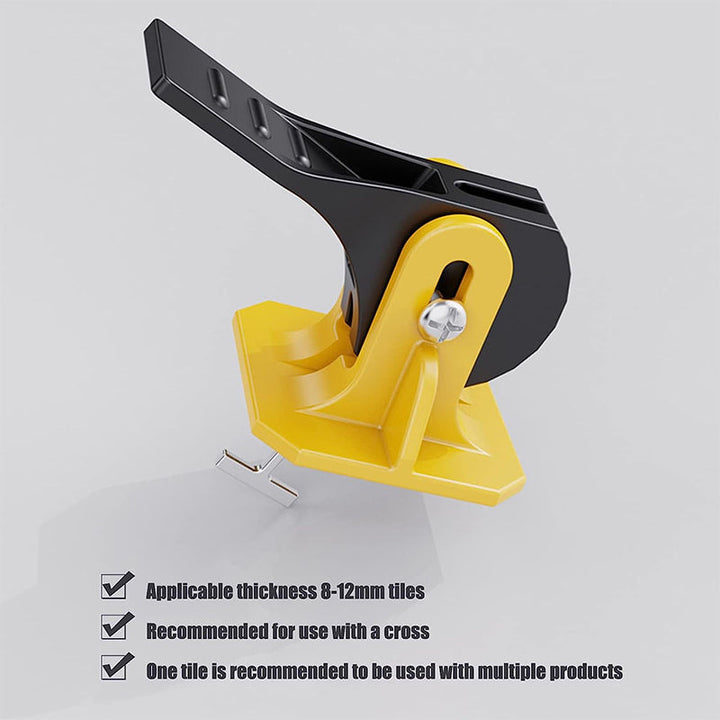 Ergonomische Spannzange des Nivelliersystems für schnelles und einfaches Anziehen der Fliesenkeile.