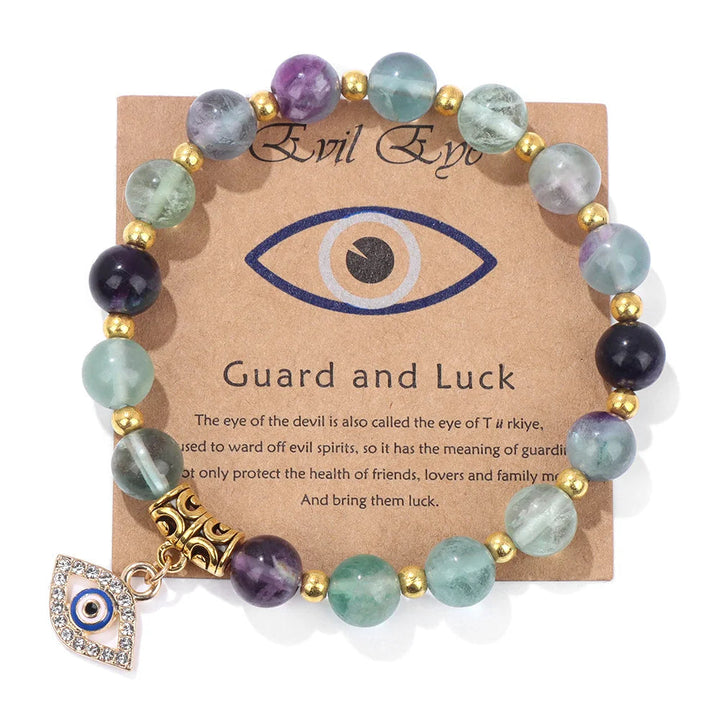 Modisches Unisex Perlenarmband mit schützendem Böses-Auge Anhänger. Einzigartiger Armschmuck für jeden Anlass.