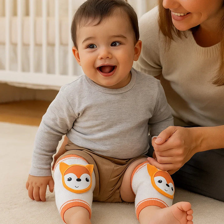 Atmungsaktive Knieschützer für Kleinkinder, optimaler Knieschutz & Krabbelhilfe für Jungen & Mädchen.
