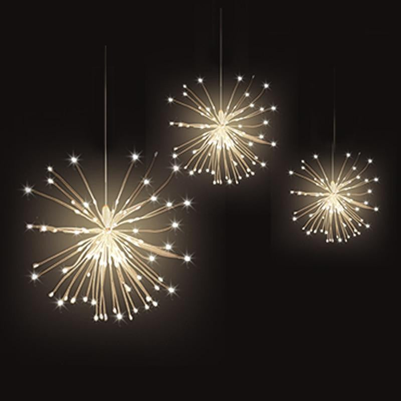 Stimmungsvolle LED Feuerwerkslichterkette: Verleiht jedem Event ein magisches Ambiente.