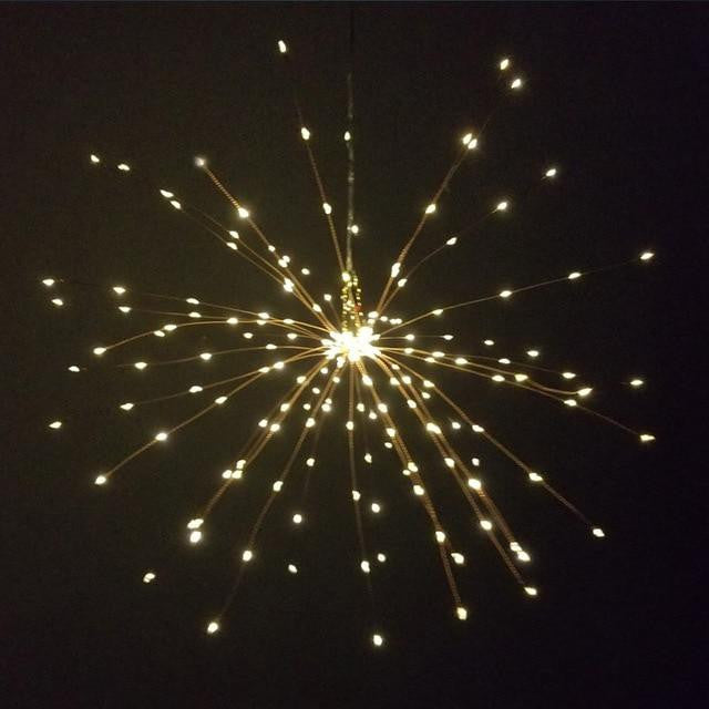 Funkelnde Feuerwerkslichterkette mit LED: Zauberhafte Lichter für eine besondere Atmosphäre.