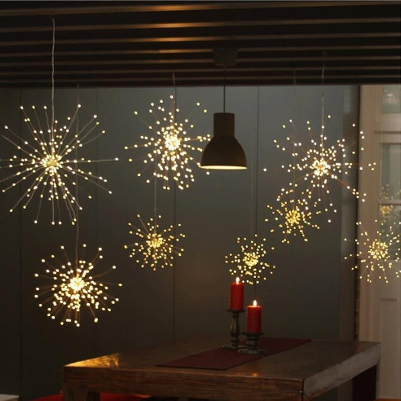 Dekoration Feuerwerkslichterkette mit LEDs: Bringt funkelnden Glanz in jeden Raum.