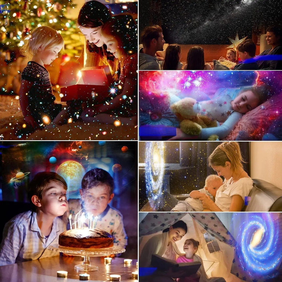 Sternenhimmel Lampe Galaxie Projektor als stimmungsvolle Raumdeko für Kinderzimmer & Schlafzimmer mit USB-Anschluss.