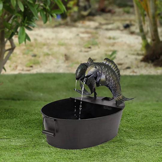 Elegante Outdoor-Deko: Tierbrunnen für Garten, Terrasse oder Balkon. Sorgt für entspannte Atmosphäre.