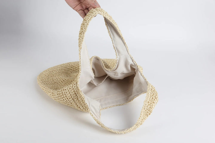 Elegante & geräumige Damen Tragetasche, perfekt als Strandtasche oder stilvoller City-Shopper.