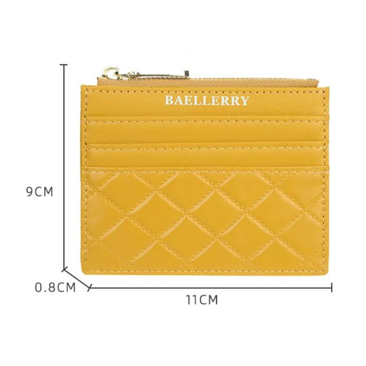 Minimalistischer, gesteppter Unisex Kartenhalter, schlank und elegant für das Nötigste.