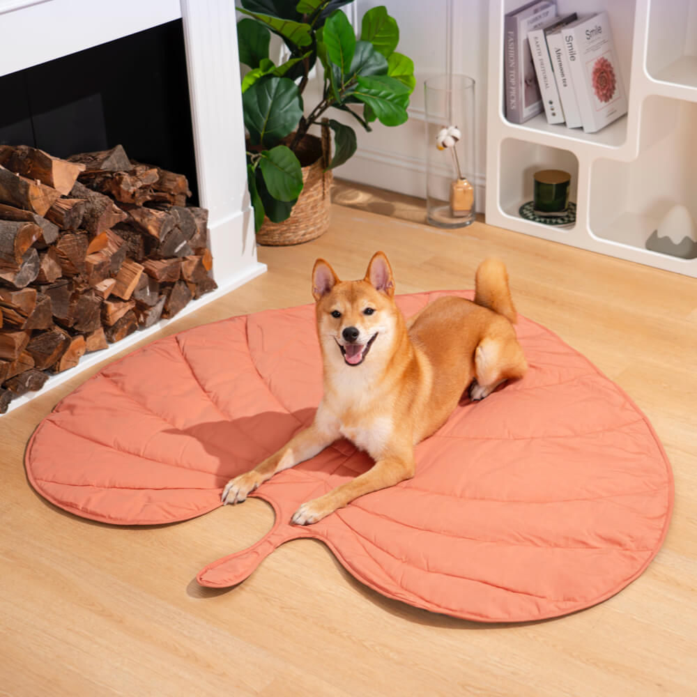 Naturdesign Blattform-Hundedecke, weich, gemütlich, waschbar, ein Must-Have.