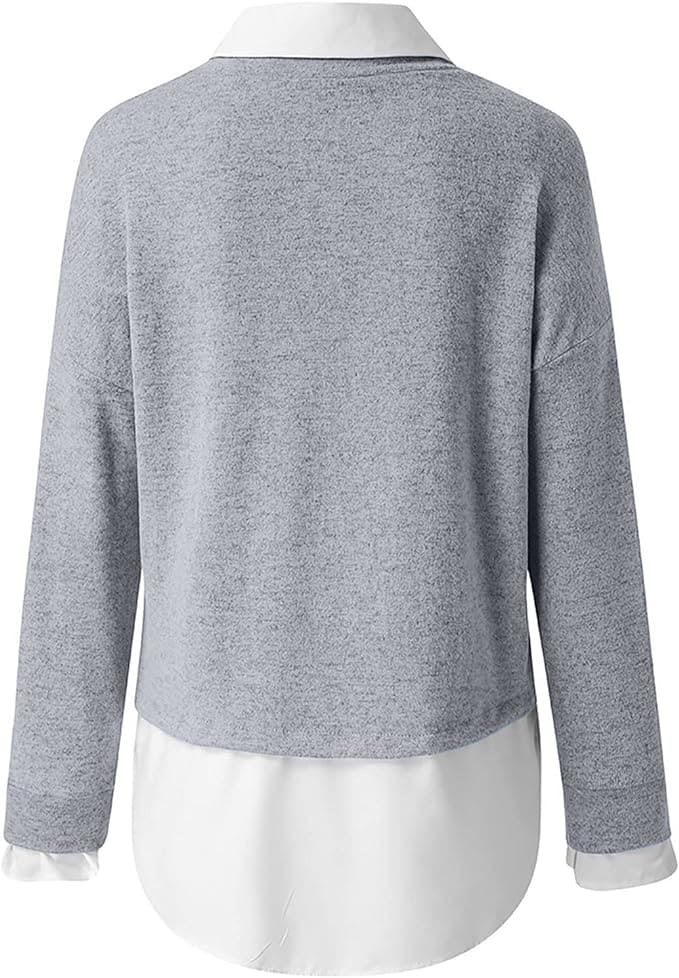 Weicher, gemütlicher Damen Oversize Pullover. Perfekter Strick Sweater für Herbst- & Wintermode.