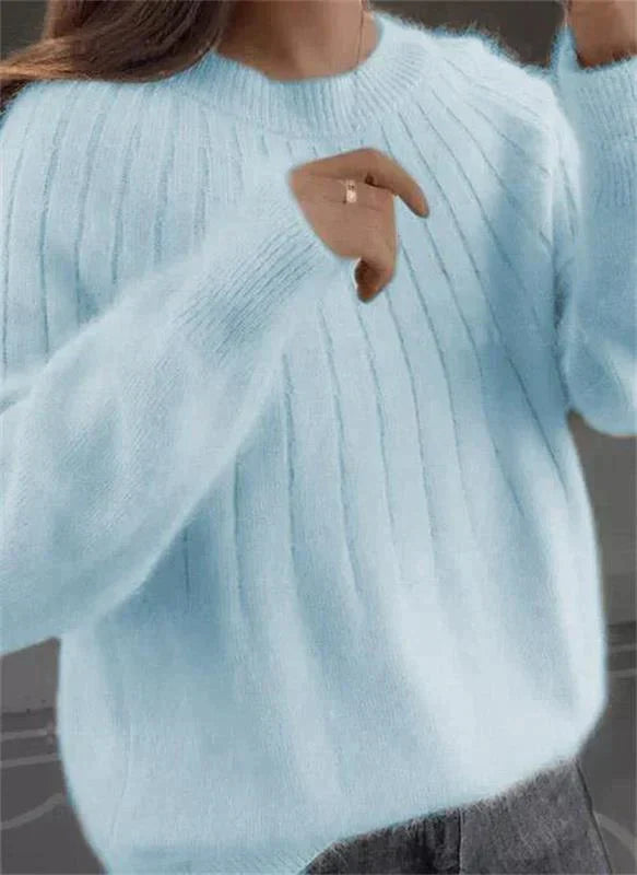 Stilvoller Frauen Winterpullover. Langarm & bequem, perfekt für entspannte Tage oder Casual-Outfits.