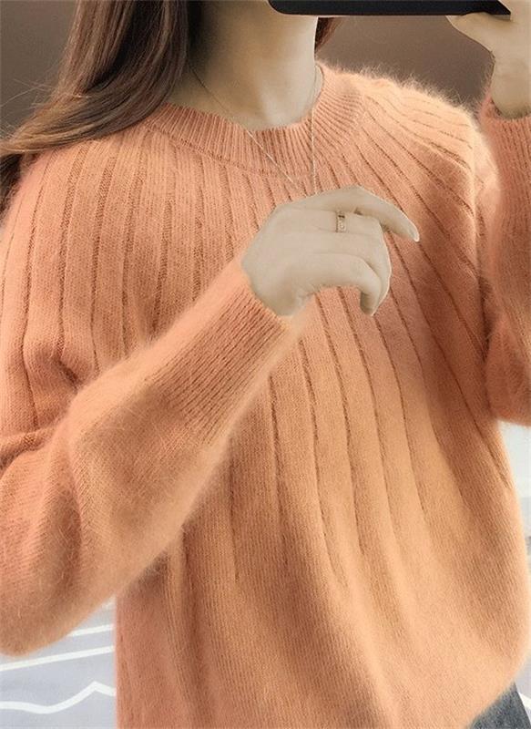 Hochwertiger Damen Strickpullover mit Rundhals. Zeitlos, gemütlich & ideal für Herbst und Winter.