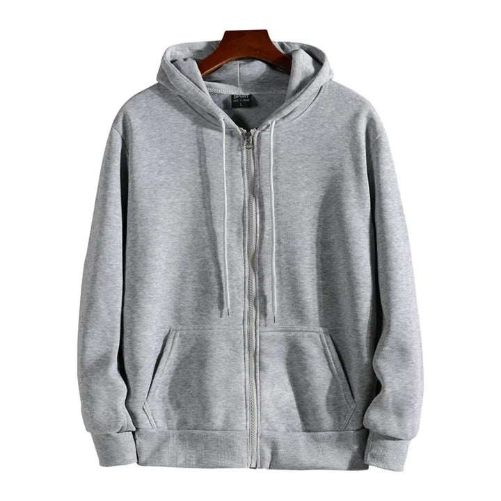 Gemütlicher Unisex Kapuzenpullover mit Reißverschluss für den Alltag; ideal für Freizeit & kühle Tage. Lässige Mode.