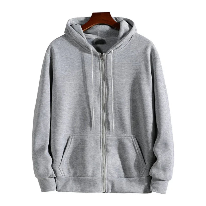 Gemütlicher Unisex Hoodie mit Reißverschluss, ideal für den Partnerlook. Lässiges Oberteil für entspannte Tage & Freizeitmode.