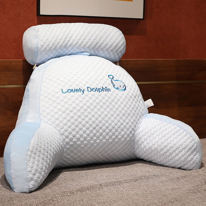 Bequemes Cartoon Rückenstützkissen in Hundeform, perfekt als Kuschelkissen oder für Gaming-Sessel & Sofa.