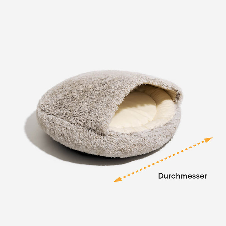 Vielseitiges Plüsch-Haustiernest, ideal als Hundebett oder Katzenbett, für Tiefschlaf.