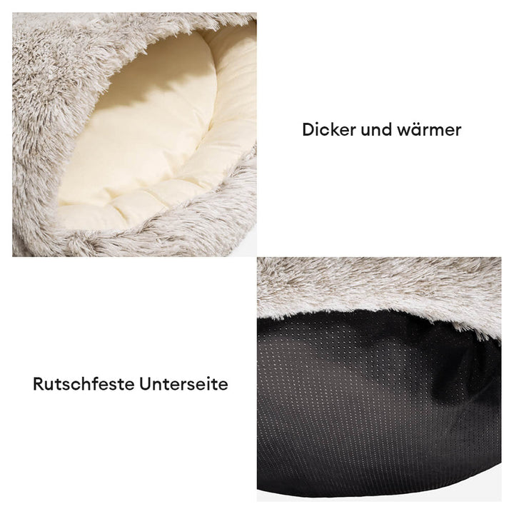 Weiches Plüsch-Haustiernest bietet Hunden Geborgenheit und einen ruhigen Schlafplatz.