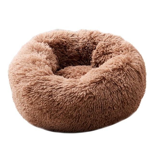 Tierbett aus weichem Kunstfell, für Katzen & kleine Hunde, warmer & bequemer Rückzugsort.