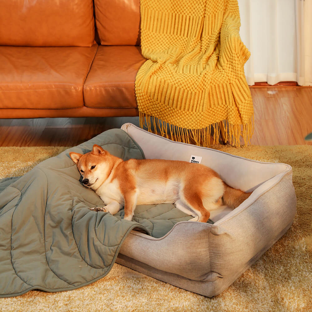Baumwollsamt Hundebett, extrem weich, leicht zu reinigen, Hygiene für Ihr Haustier.