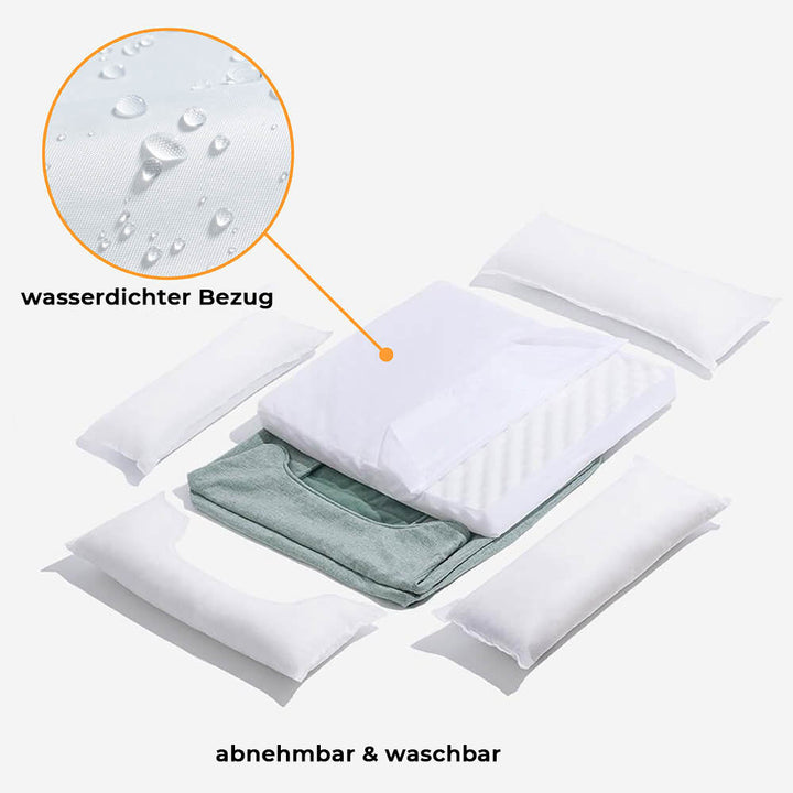 Waschbares Hunde-Schlafplatz aus weichem Baumwollsamt, strapazierfähig & langlebig.
