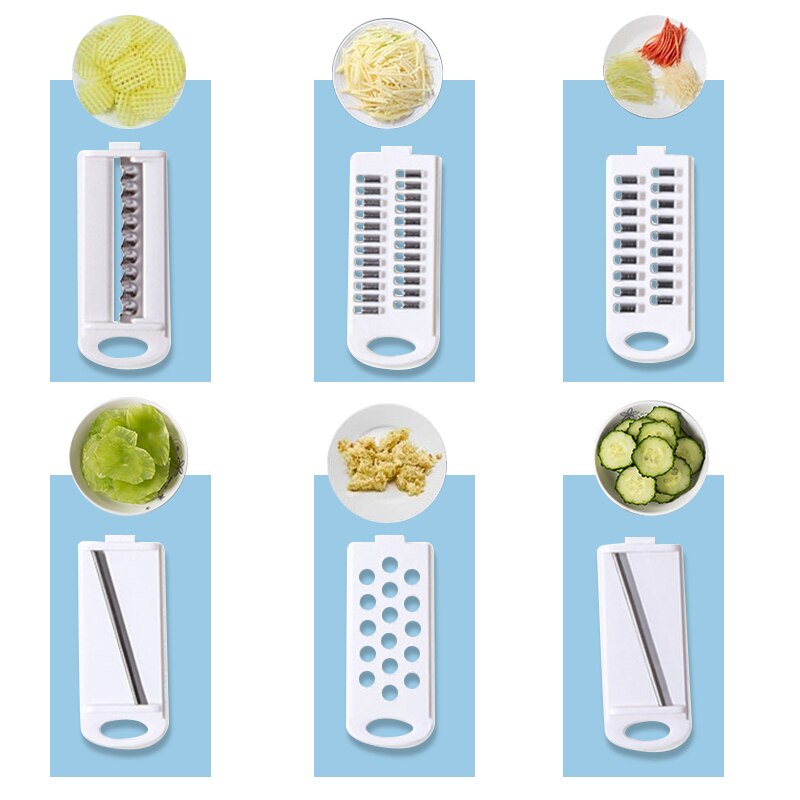 Ergonomisches Küchenwerkzeug mit Sicherheitshalter für sicheres Schneiden von Obst und Gemüse.