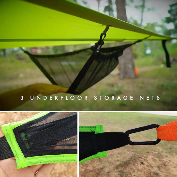 Komfortable Mehrpersonen-Hängematte für Familien & Freunde. Perfekt für Outdoor-Entspannung & Abenteuer-Reisen.
